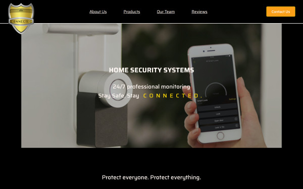 Screenshot of a company website project